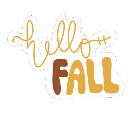 Fall October Sticker