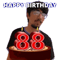 Happy 88Th Birthday Sticker