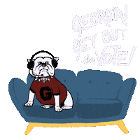 Georgia Bulldogs Football Sticker by Creative Courage