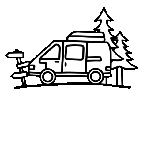 Camping Road Trip Sticker by FOG Campers