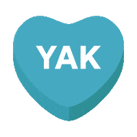 Yak Conversation Heart Sticker by Alaska Airlines