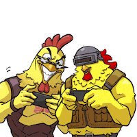 Mobile Game Chicken Sticker by Official PUBG MOBILE