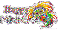 Happy Mardi Gras Sticker