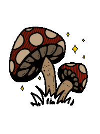 Mushroom Dots Sticker
