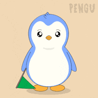 Happy Green Flag GIF by Pudgy Penguins