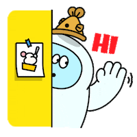 Peeking Hello Sticker by SomiSomi