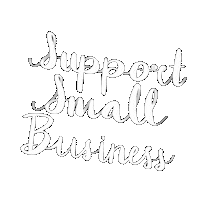 artsbymush support small business support local support small business Sticker