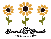 Flowers Fall Sticker by Board & Brush Creative Studio