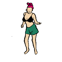 loladenglos happy dance happy dance pink hair Sticker