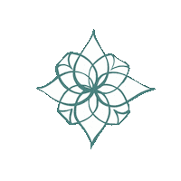 Faces_of_Fey flower lotus blume petrol Sticker