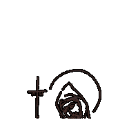 Sao Bento Saint Sticker by Mosteiro da Virgem