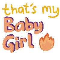 Pink Baby Sticker