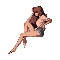 Girl Woman Sticker