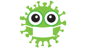 Corona Virus Sticker by CiTyVee