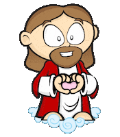 Jesus Coracaozinho Sticker by Santinhoz