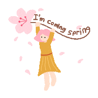 Spring Season Pink Sticker