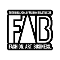 HSFI fab hsfi the high school of fashion industries Sticker