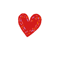 mayglendesign love happy heart happiness Sticker