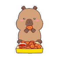 Hungry Chicken Nuggets Sticker