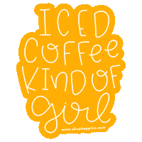 iced coffee Sticker by Allyson Johnson
