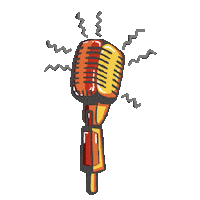 Microphone Sticker by GEMA