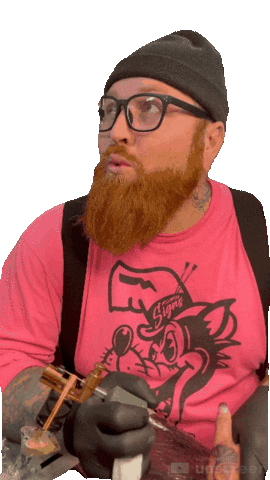 Man Reaction Sticker by Ransom Tattoo Gallery