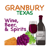 Beer Wine Sticker by Visit Granbury