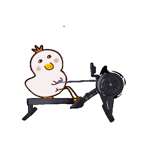 LOLLING_TW giphygifmaker crossfit cf row Sticker