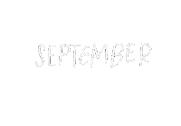 September Month Sticker