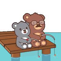 Teddy Bear Dad Sticker by BEARISH