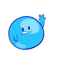 Happy Blue Ball GIF