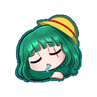 sharlots sleep one piece zoro shar Sticker