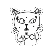 The Cat Oops Sticker