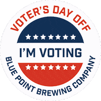 Vote Voting Sticker by Blue Point Brewing Company
