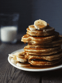 maple syrup breakfast GIF by Daria Khoroshavina
