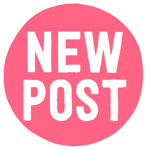 martineellis giphyupload pink new post lettering Sticker