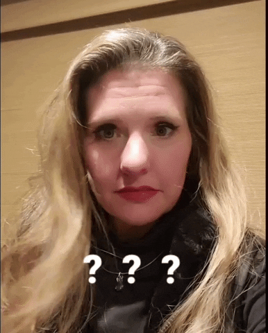 Question Mark Shrug GIF by The Cringey Mom - Jen Campbell