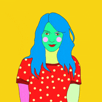 Girl Hearts GIF by Kim Campbell