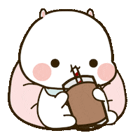 Buntoki coffee instagram bunny sip Sticker
