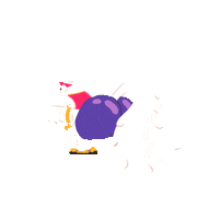 dog rap Sticker by The Juan Casal Studio