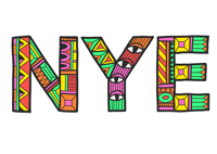 New Years Eve Party Sticker by Jeff McCann
