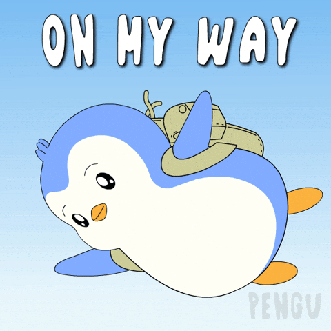 Coming On My Way GIF by Pudgy Memez