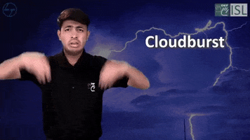 Sign Language Cloudburst GIF by ISL Connect