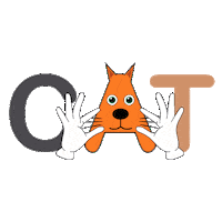 Cat Asl Sticker by Salvador Sanchez Artist