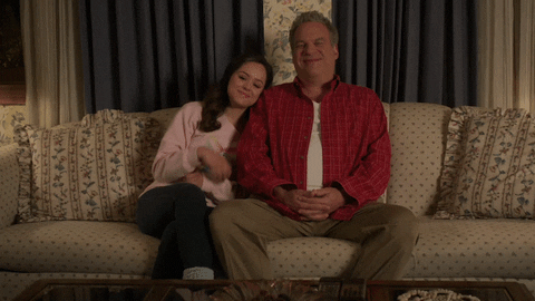 Hayley Orrantia Hug GIF by ABC Network