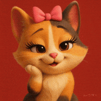 Cat Flirt GIF by Maryanne Chisholm - MCArtist