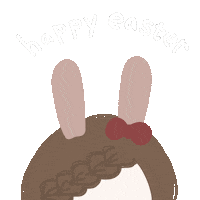 Easter Eggs Rabbit Sticker