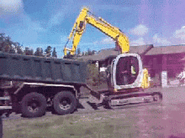 construction equipment truck GIF by Cheezburger