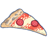 Pizza Crave Sticker by himHallows