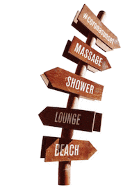 beach shower Sticker by Gazebbo